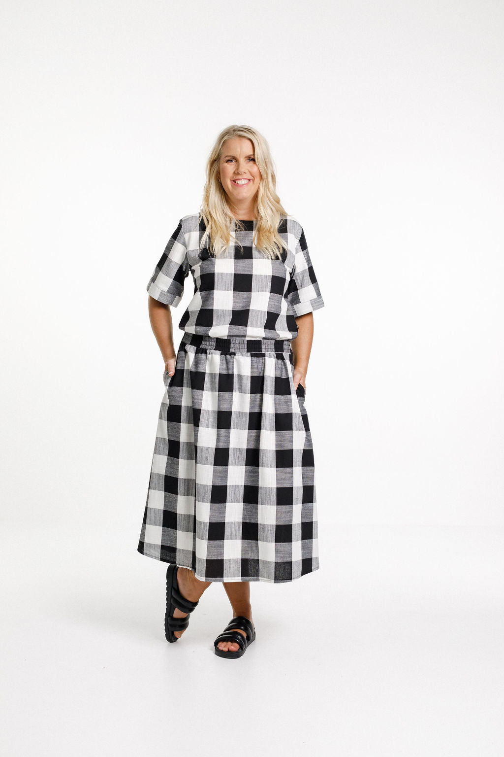 Delilah Skirt - Gingham Check