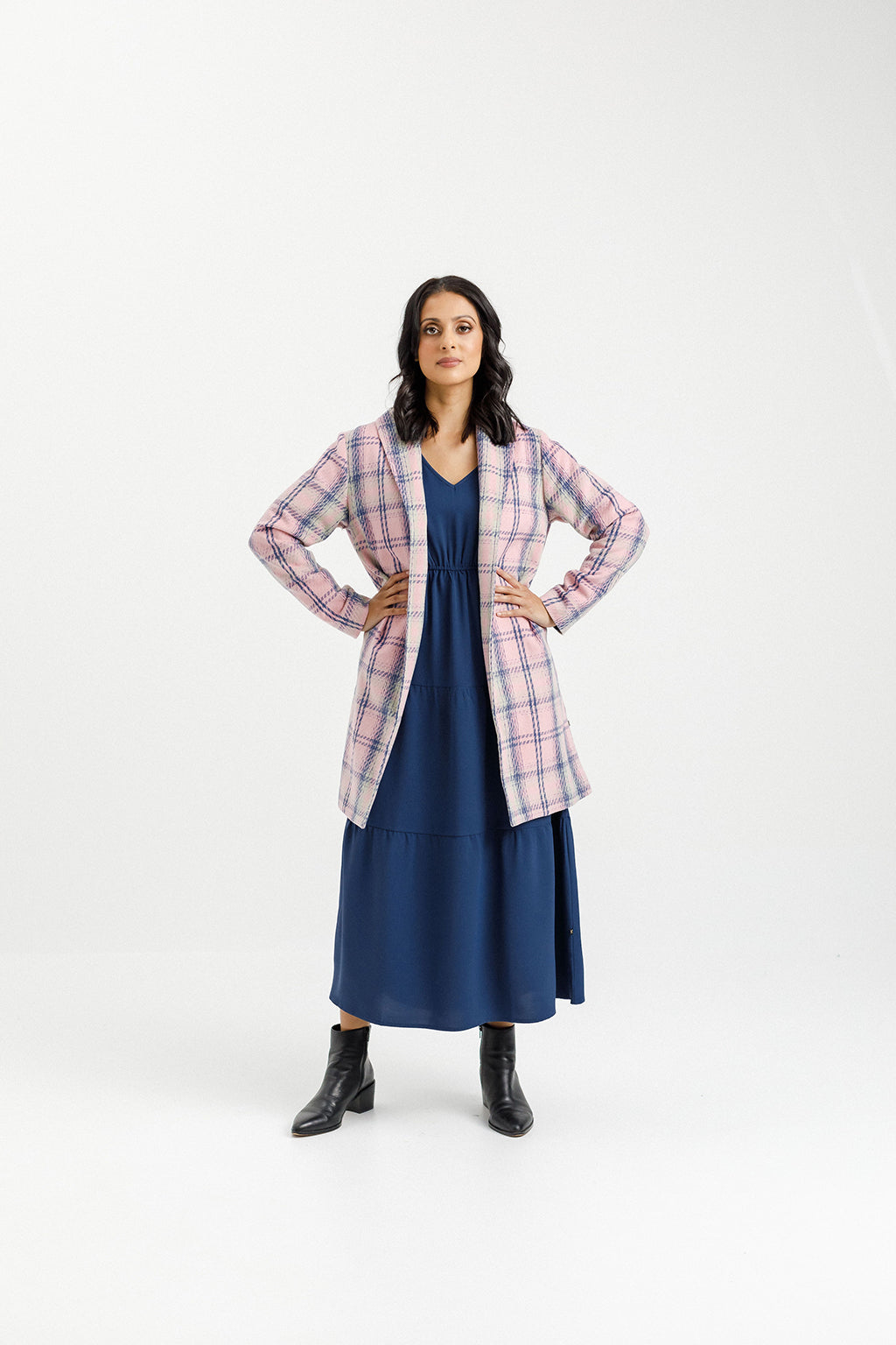 Haley Coat - Pink Plaid