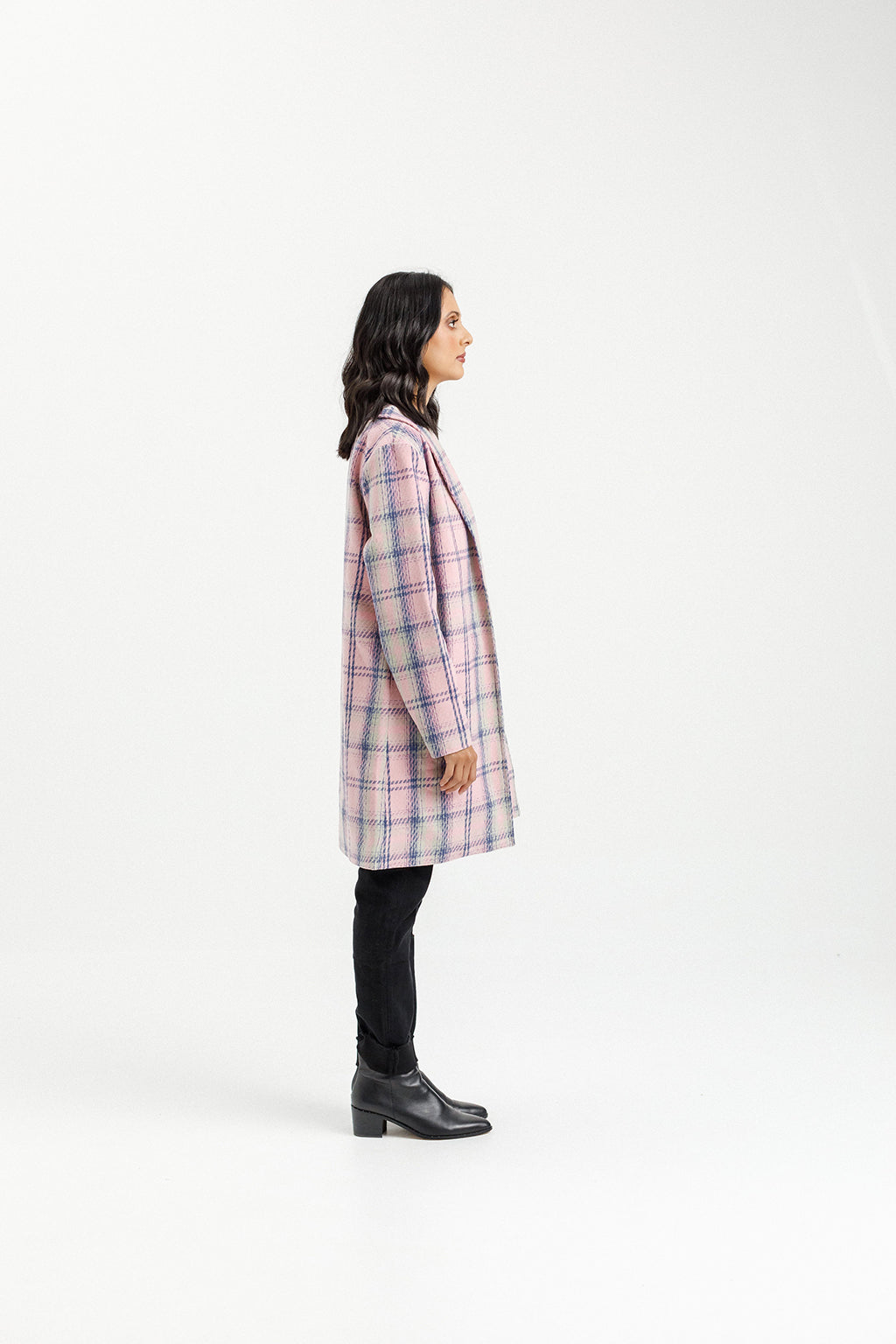 Haley Coat - Pink Plaid
