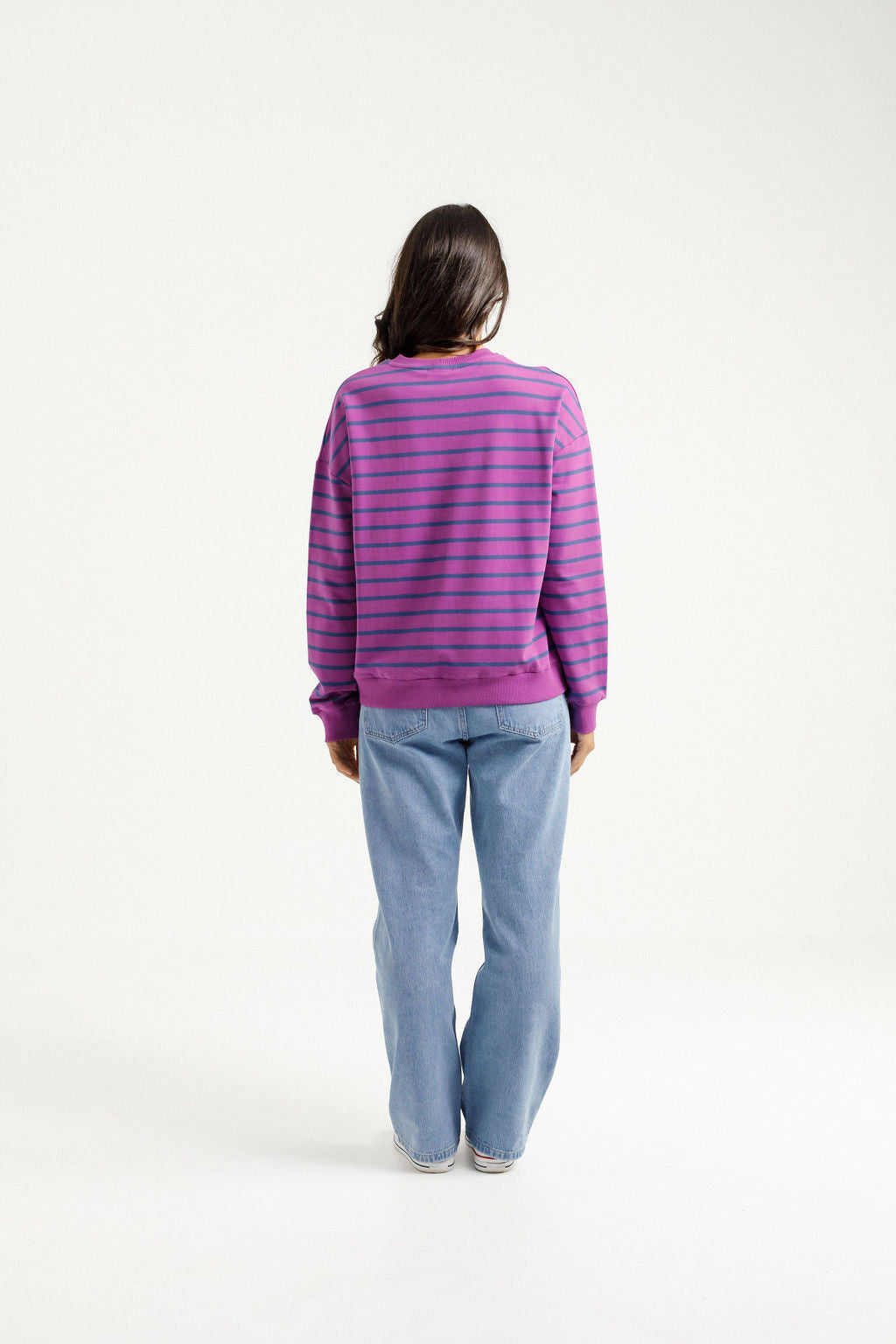 Kayla Crew - Hyacinth Stripe