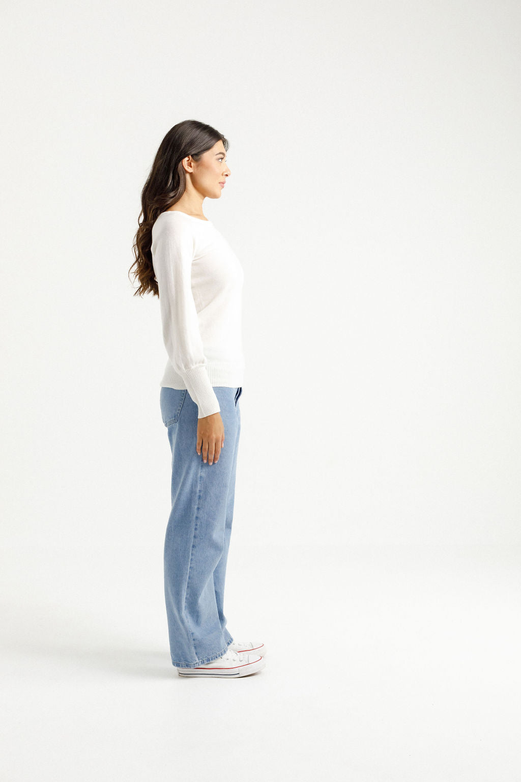 Knitted Grace Crew - Milk