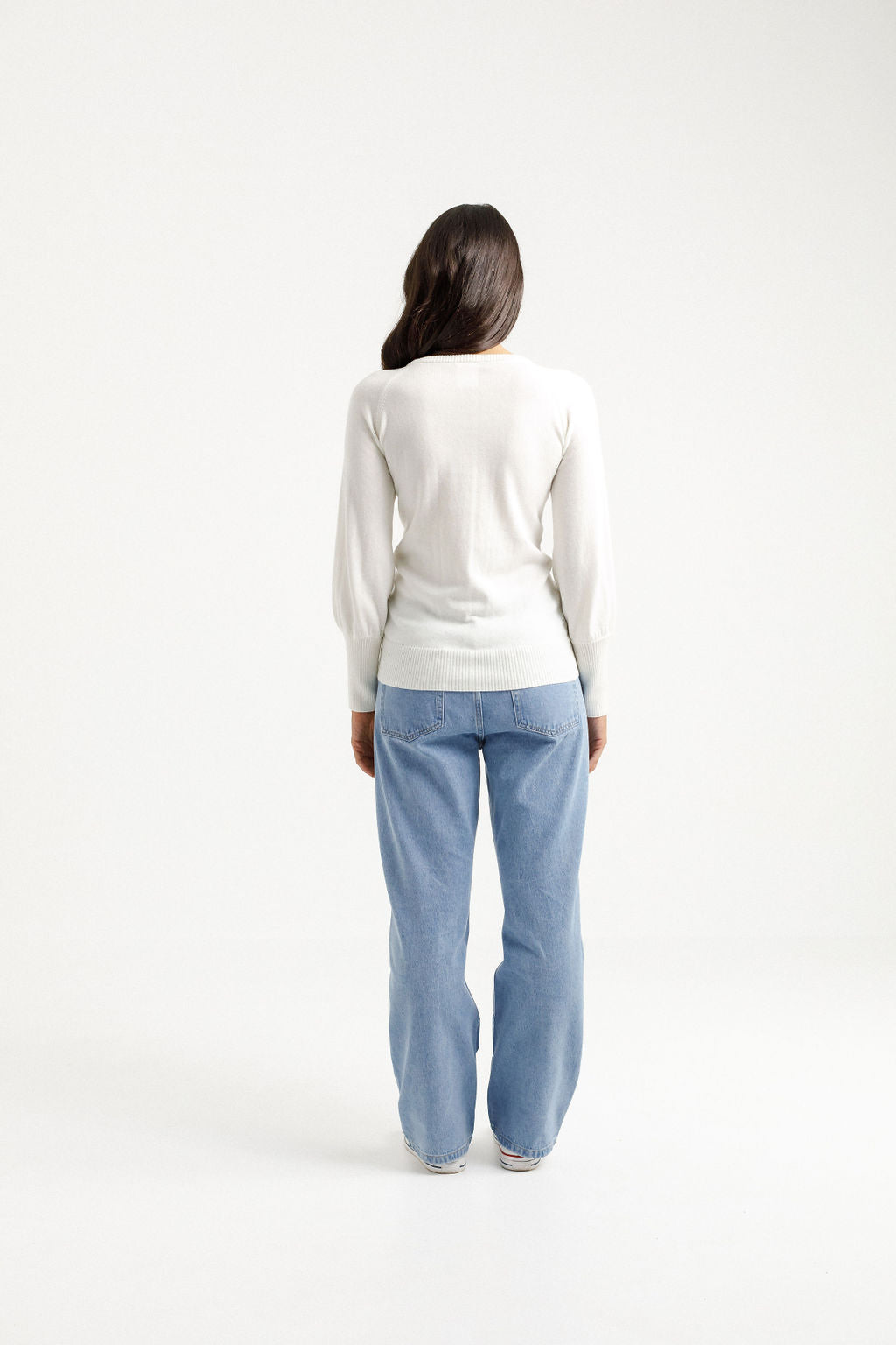 Knitted Grace Crew - Milk