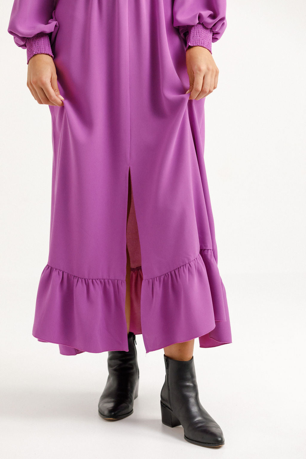 Long Sleeve Greta Dress - Orchid