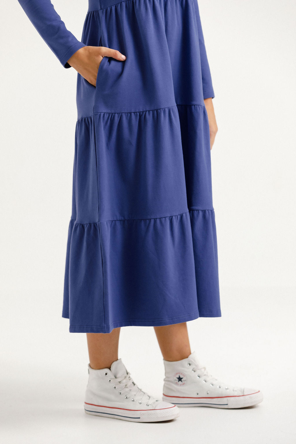 Long Sleeve Kendall Dress - Hyacinth