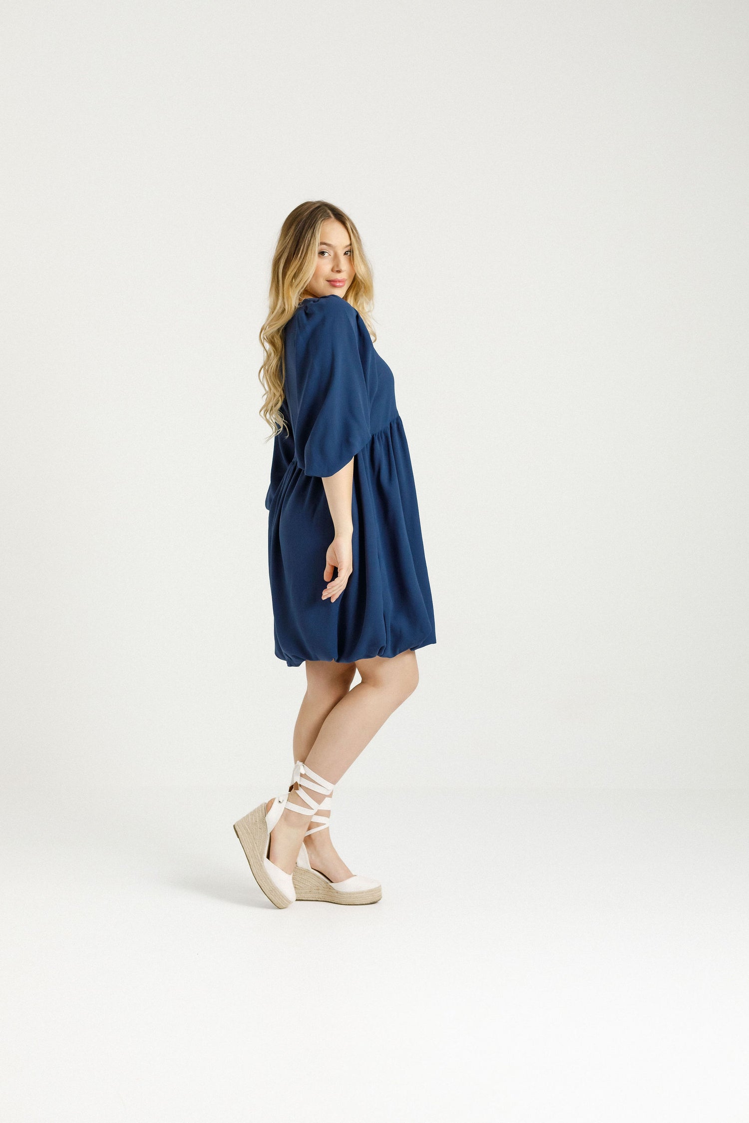 Molly Dress - Indigo Blue
