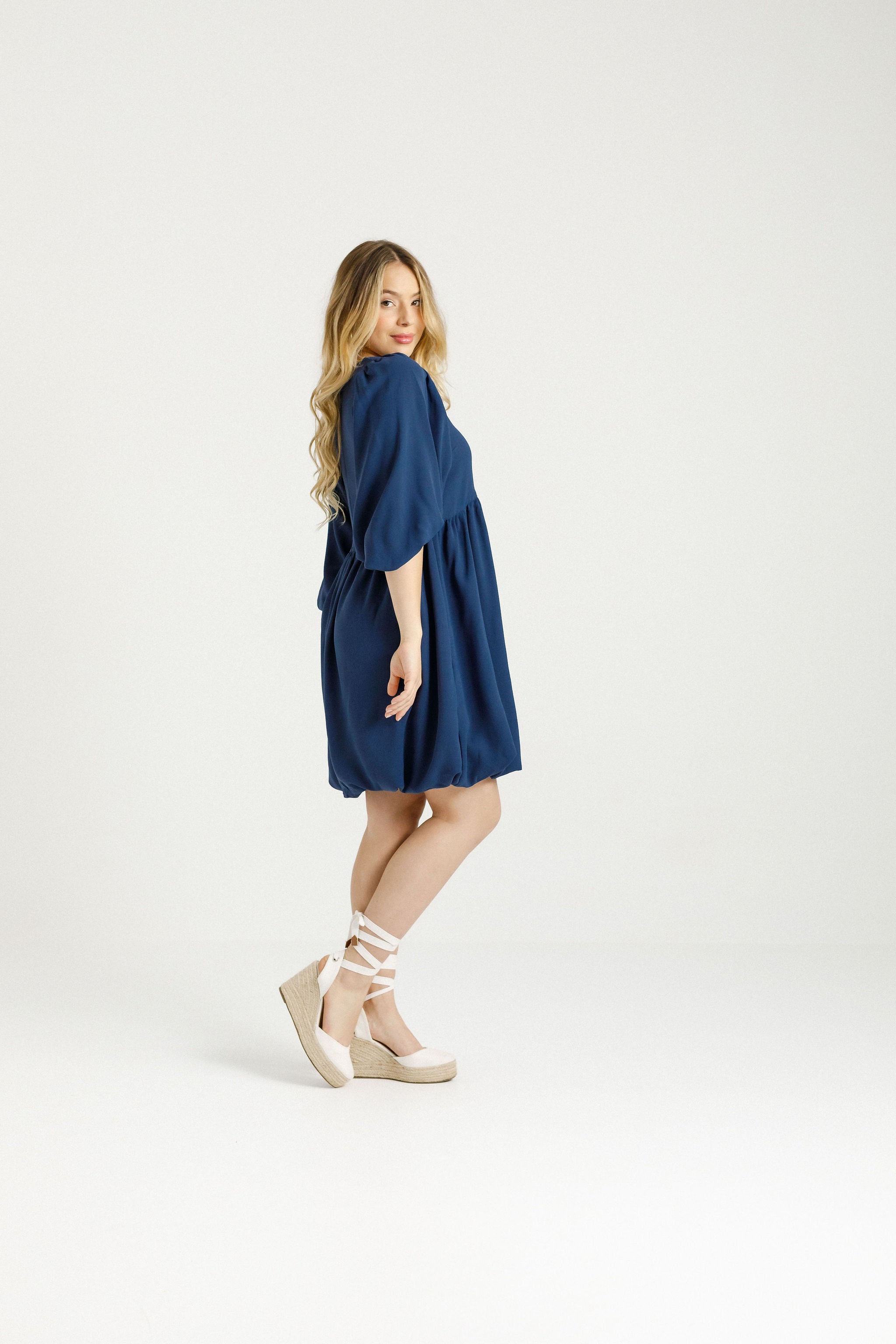 Molly Dress - Indigo Blue