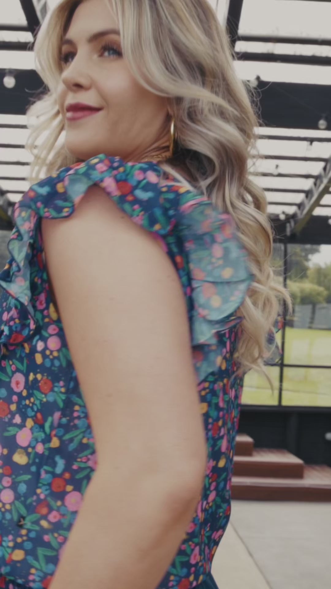 Lauren Top - Spring Blossoms