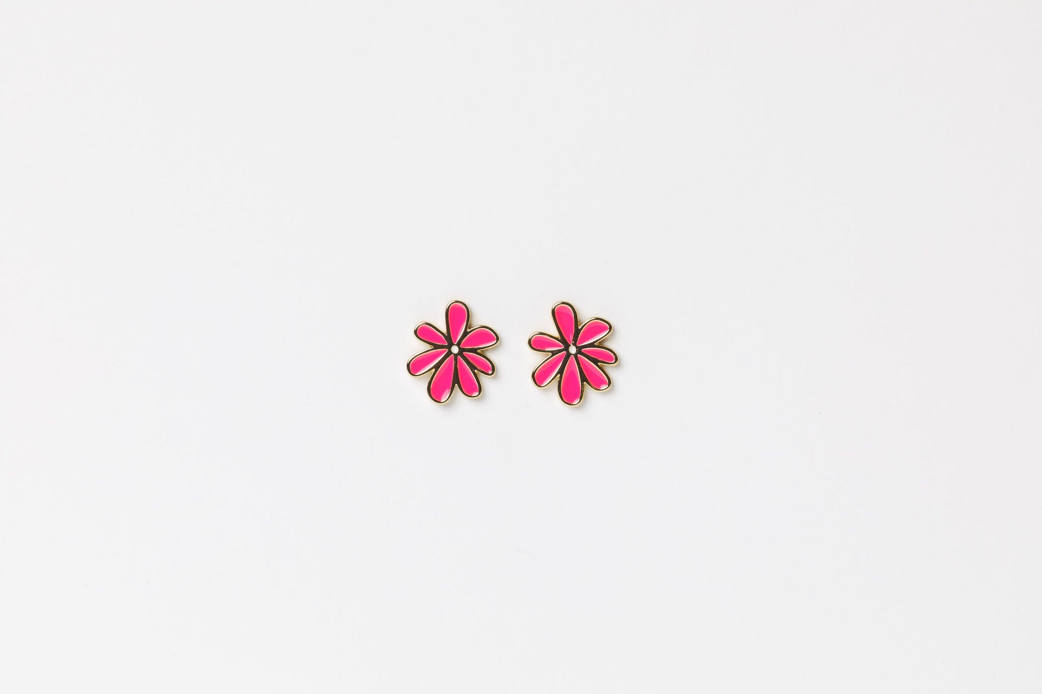 Studs - Daisy - Neon Pink