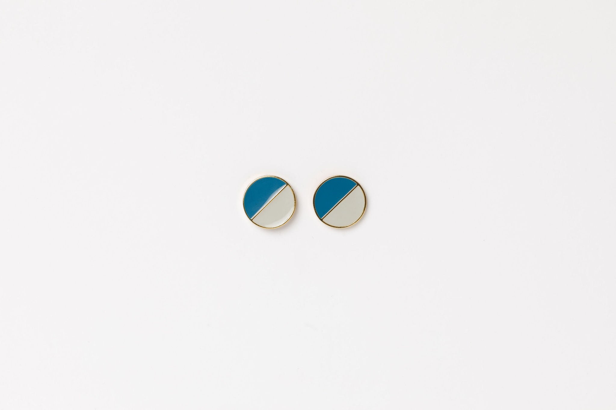 Studs - Dot - Navy/Grey