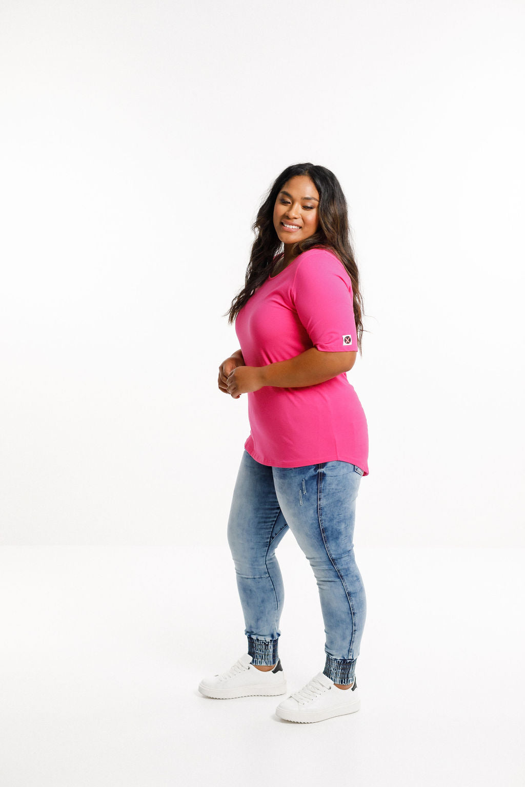 Long Tee - Raspberry Pink