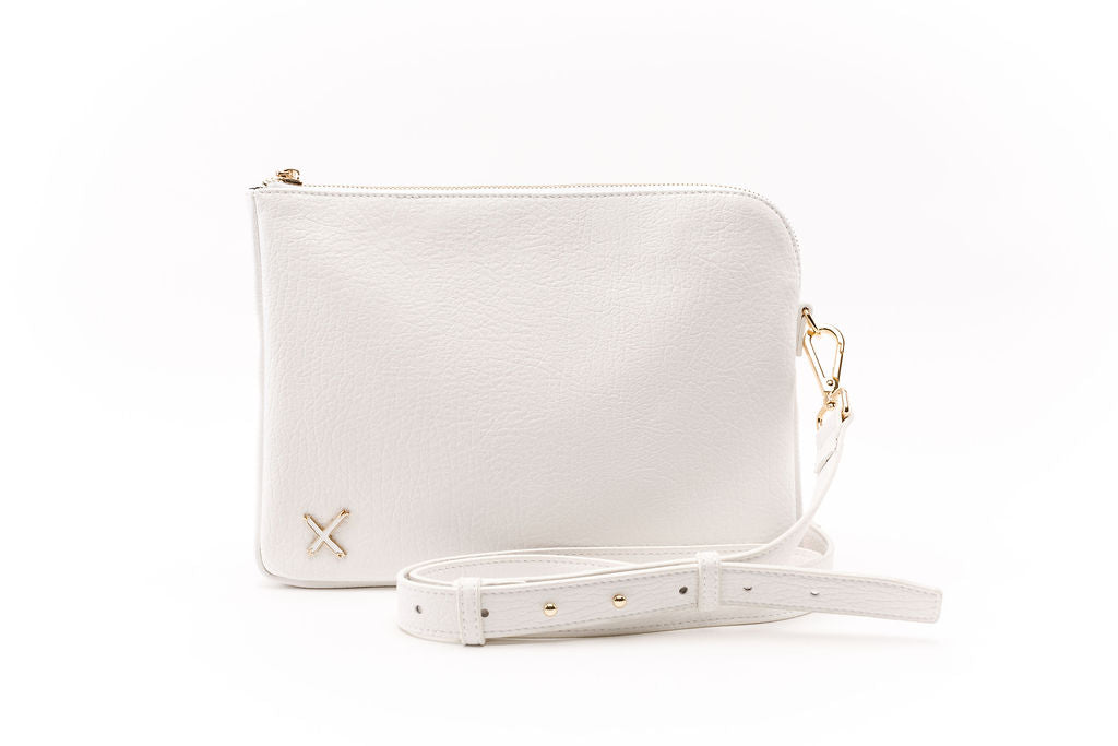 Oversized Clutch - White