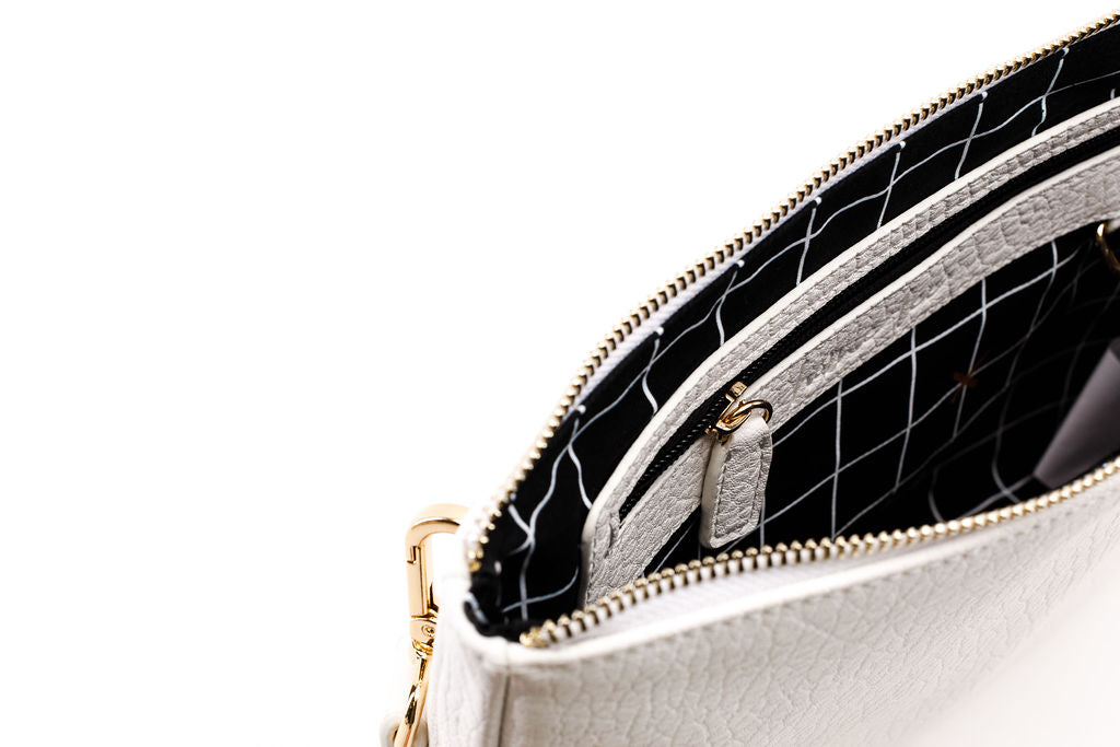 Oversized Clutch - White