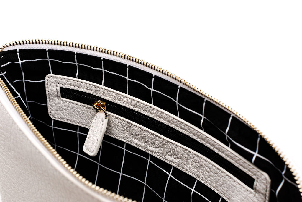 Oversized Clutch - White