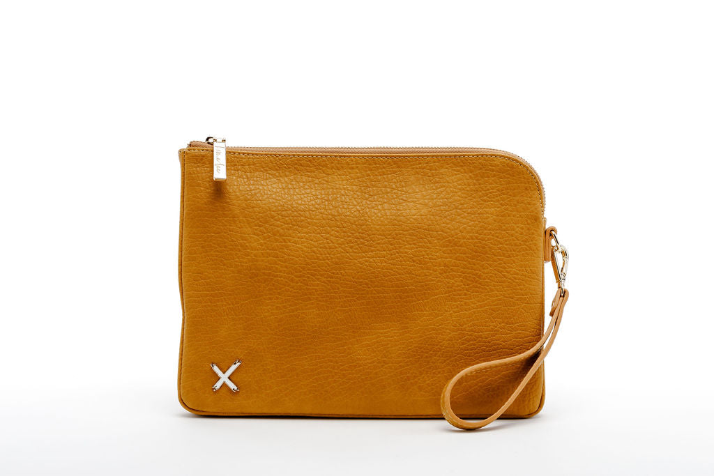 Oversized Clutch - Mustard