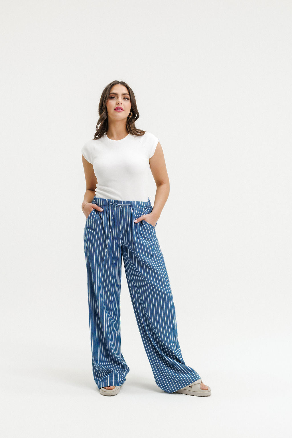 COMING SOON - Otis Pants - Indigo Stripes