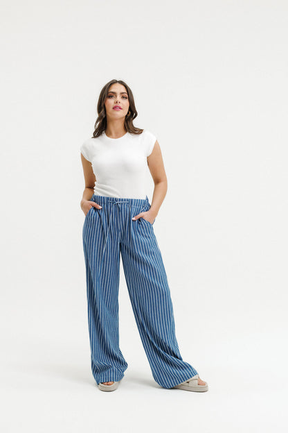 COMING SOON - Otis Pants - Indigo Stripes