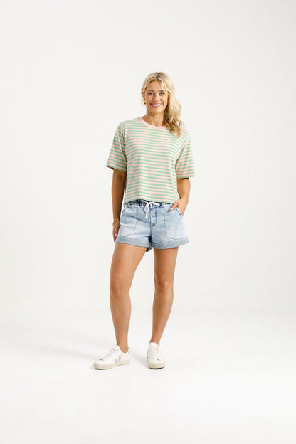 Becky Tee - Candy Apple Stripes