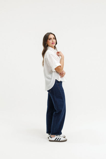 Ruby Shirt - White Flora