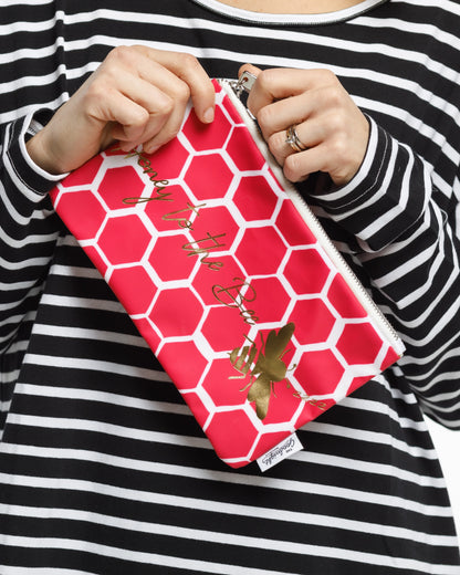 Cosmetic Bag Medium - Honey Bee Print