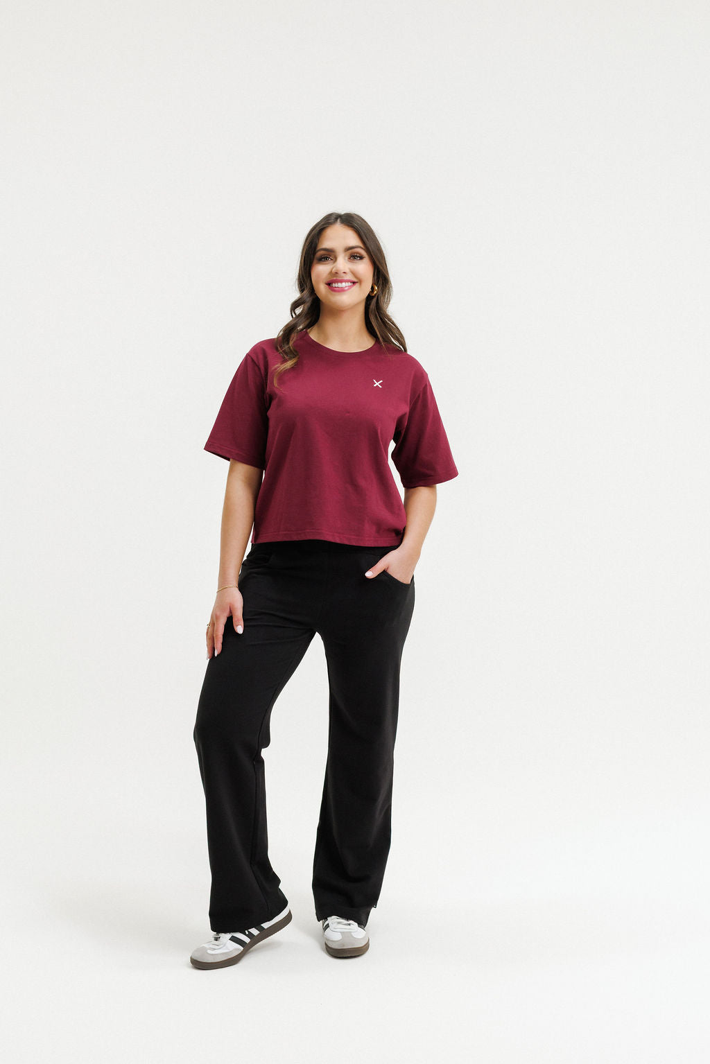 COMING SOON - Avenue Pants - Black with Merlot X