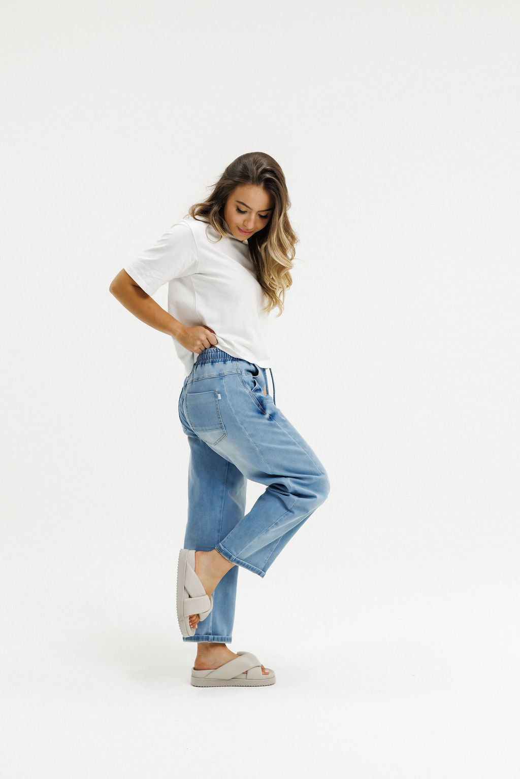 Barrel Jeans - Sky Wash