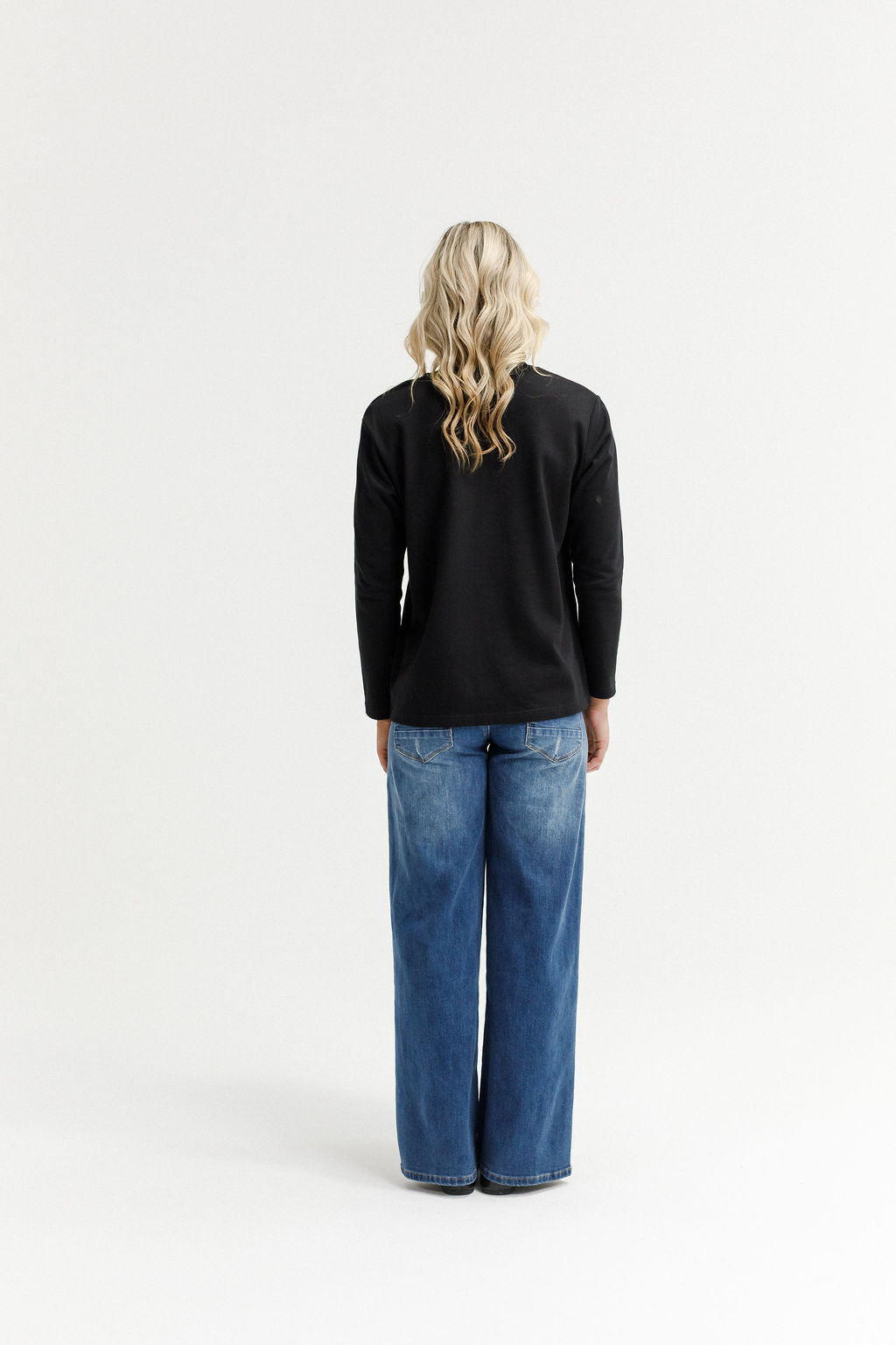 Long Sleeve Chris Tee - Black &amp; Sand