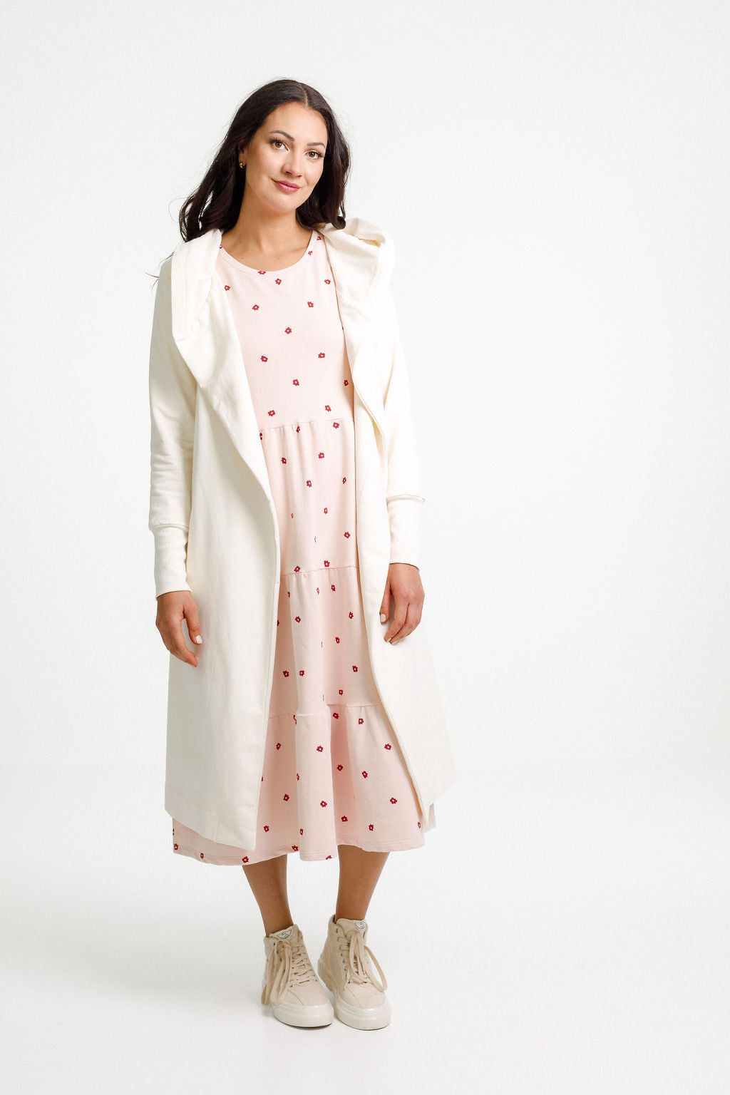 Long Sleeve Kendall Dress - Winter Weight - Tandoori Petals