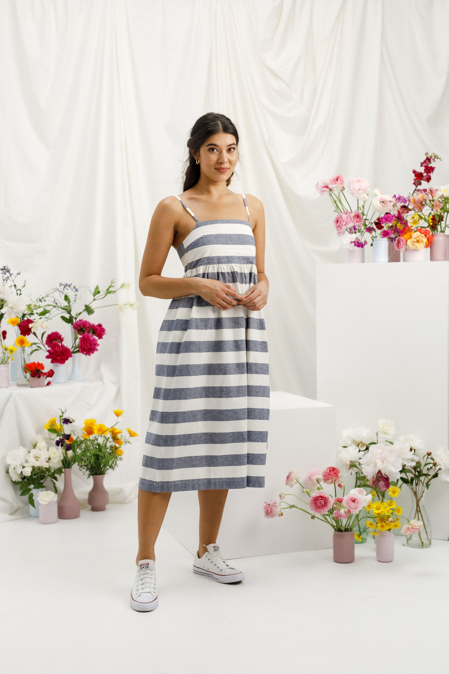 Riley Dress - Beach Stripe