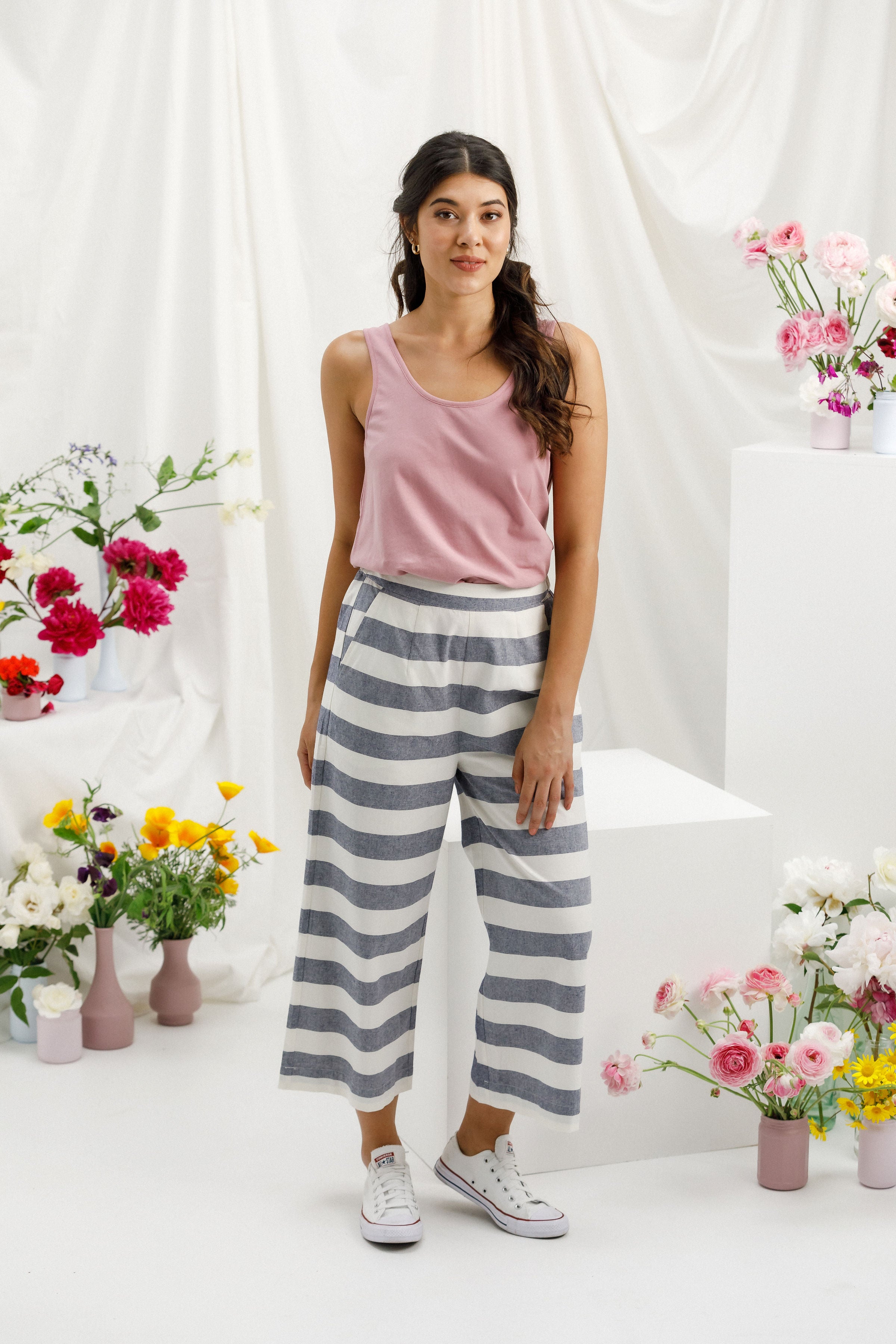 Zoe Pants - Beach Stripe