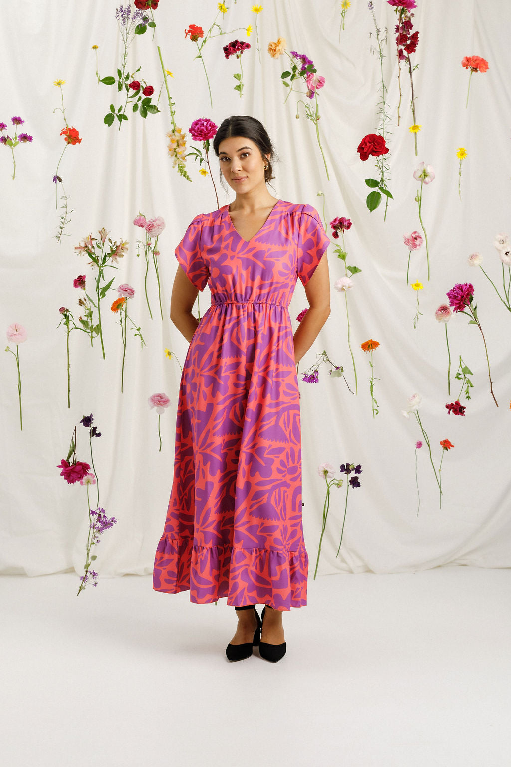 Greta Dress - Sunset Floral