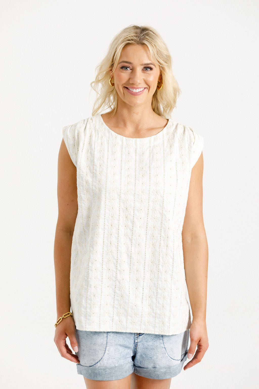 Daisy Top - Cream Daisies