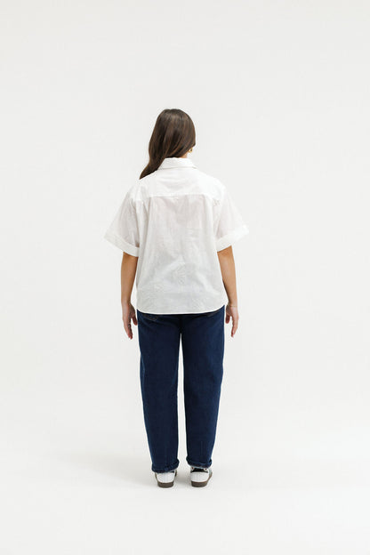 Ruby Shirt - White Flora