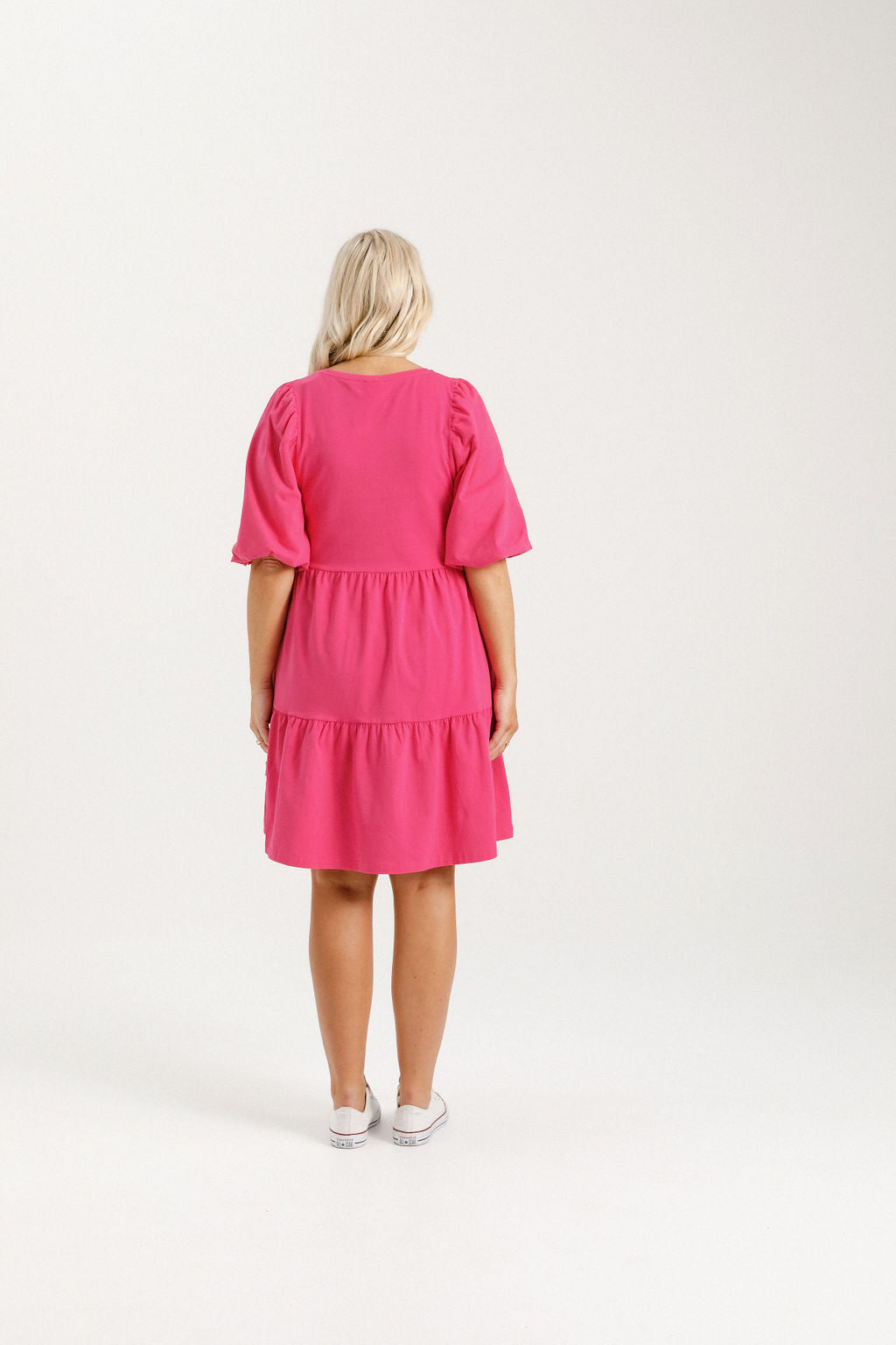 Katie Mini Dress - Raspberry Pink