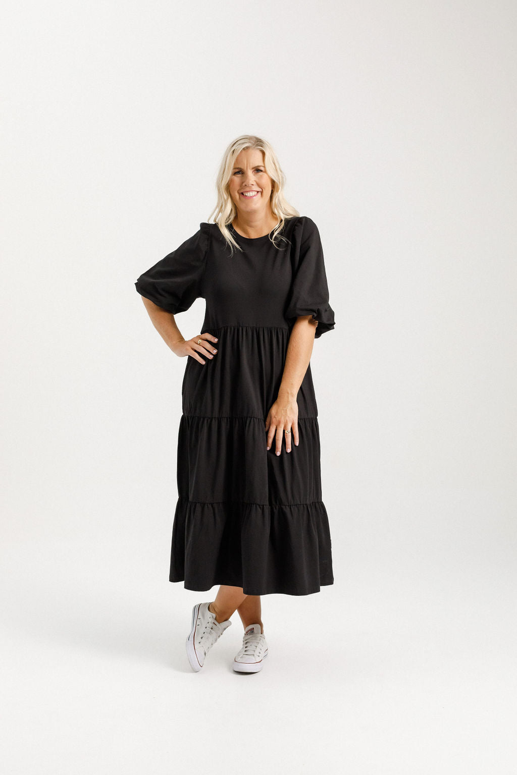 Kate Midi Dress - Black