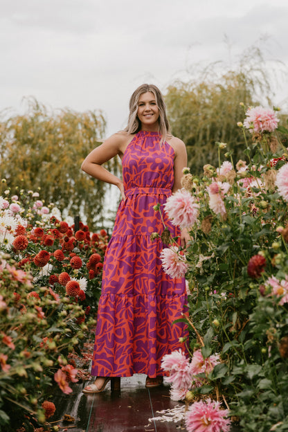 August Dress - Sunset Floral