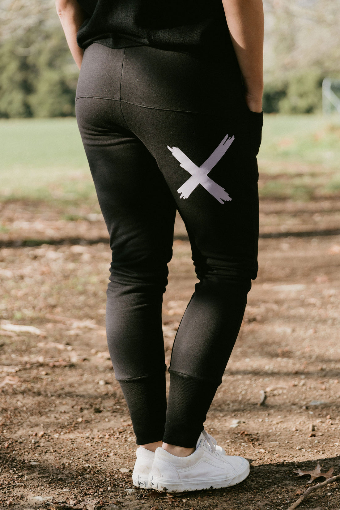 Apartment Pants - Alpine Weight - Black with a Lilac X