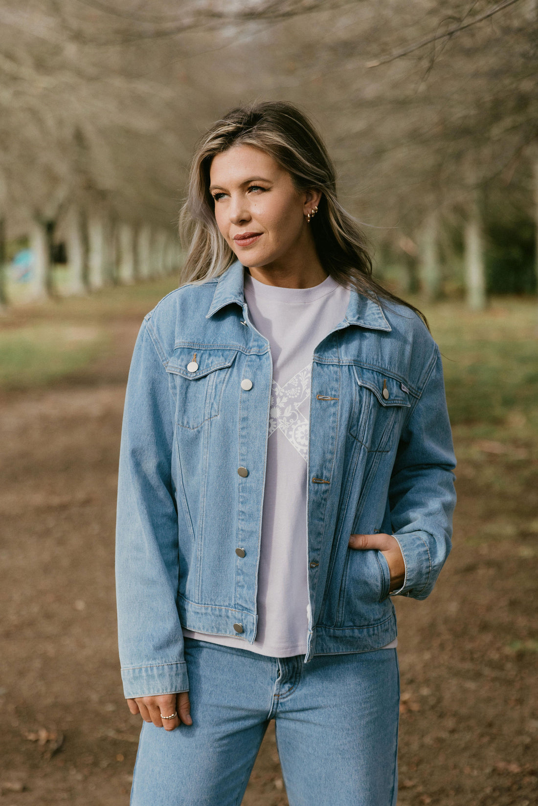 Olly Jacket - Stonewash Denim