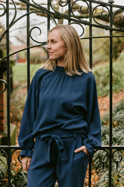 Flynn Top - Indigo Blue