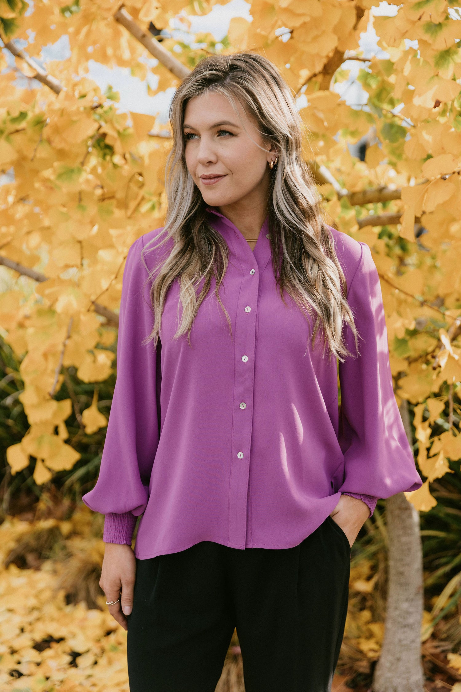 Sloane Shirt - Orchid