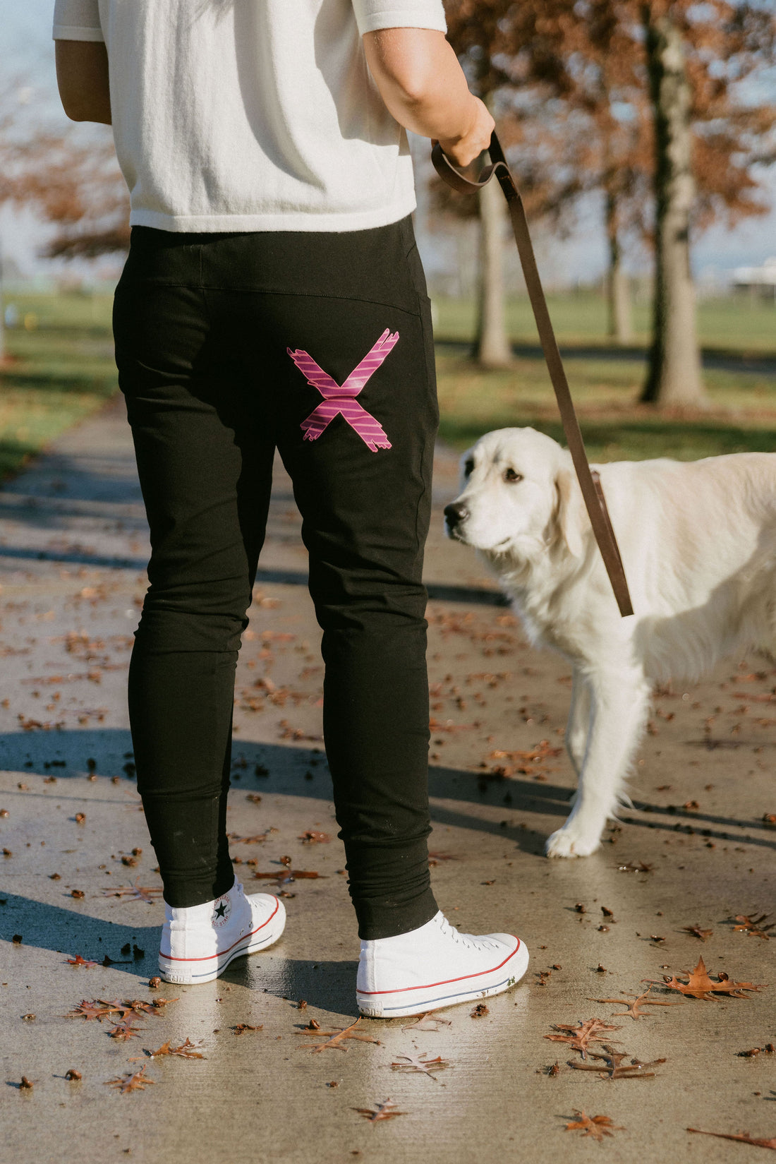 Apartment Pants - Black with Candy Stripe X