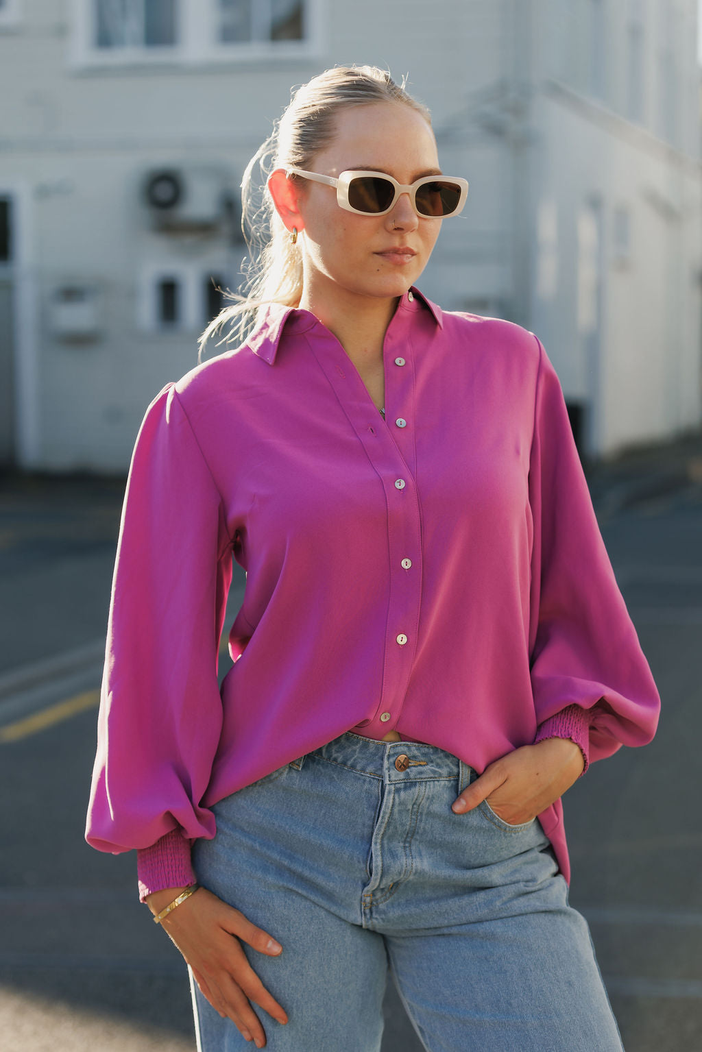 Sloane Shirt - Orchid