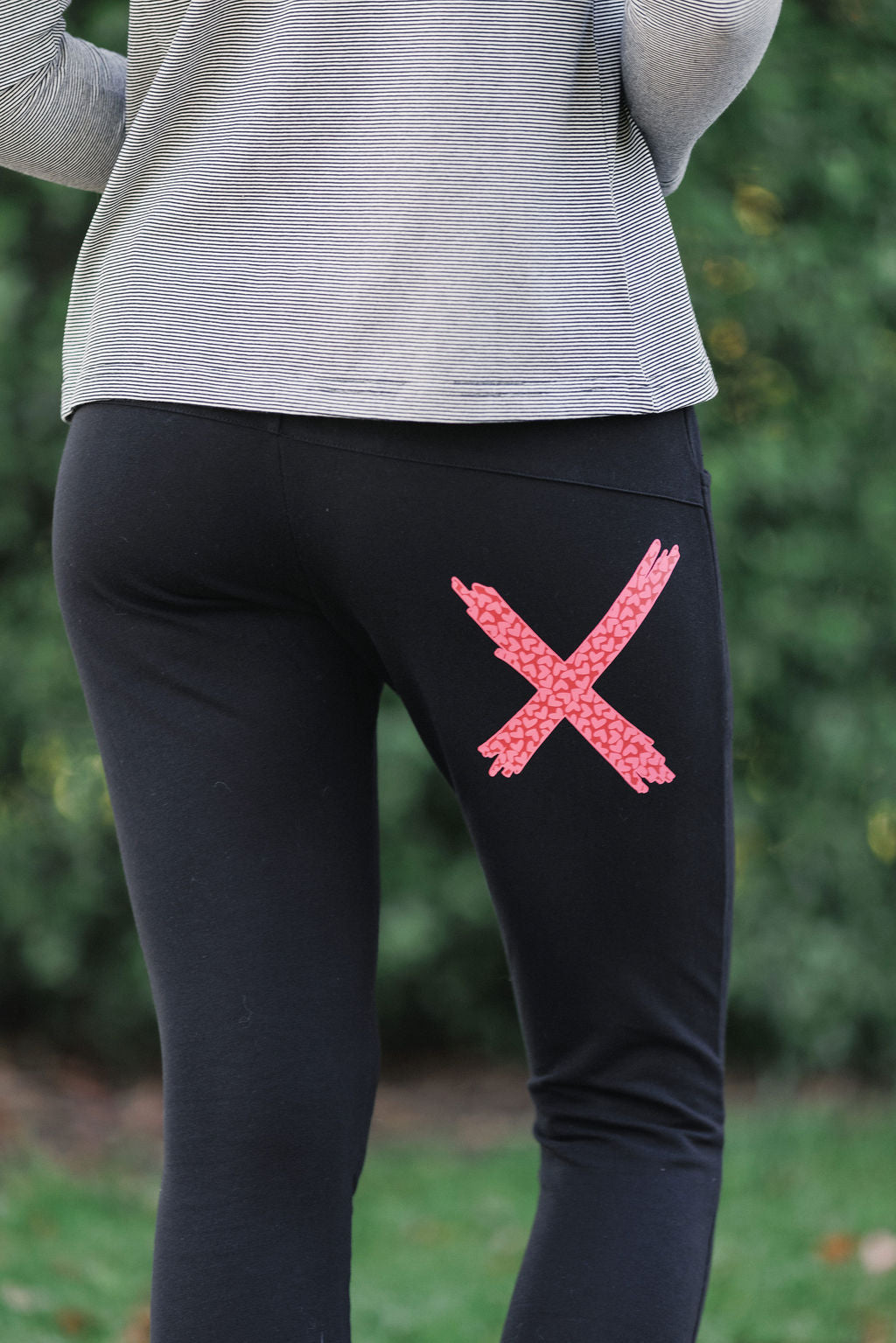 Apartment Pants - Winter Weight - Black with Cupid Pop X - Online Exclusive