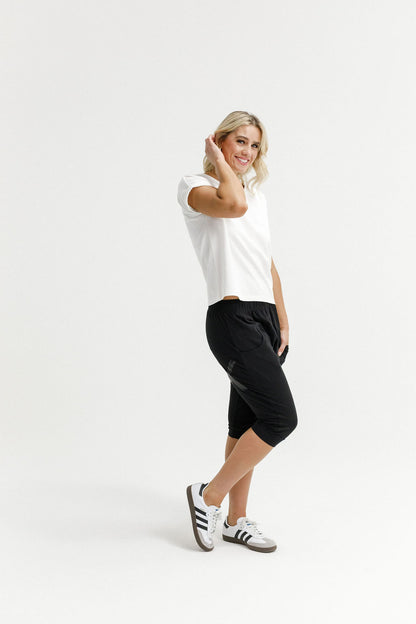 3/4 Apartment Pants - Black with Matte Black X
