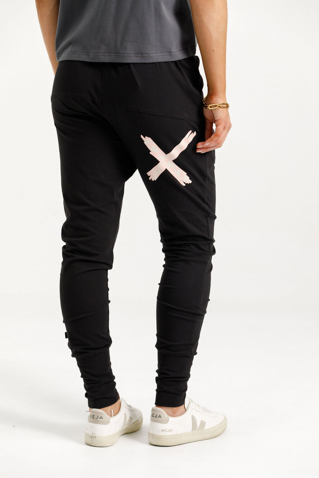 Coming Soon - Apartment Pants - Black with Blossom Daisy X