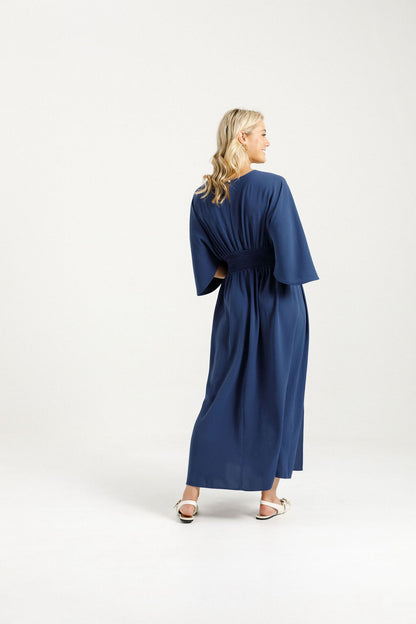 Sara Dress - Indigo Blue