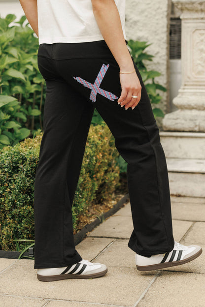COMING SOON - Avenue Pants - Black with Blue Haven Stripe X