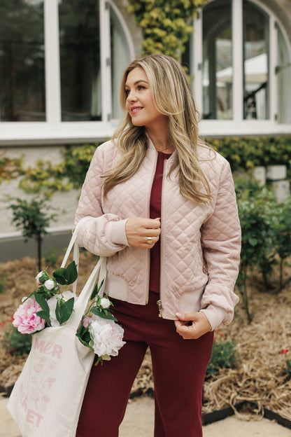 COMING SOON - Wyld Bomber - Quilted Rose