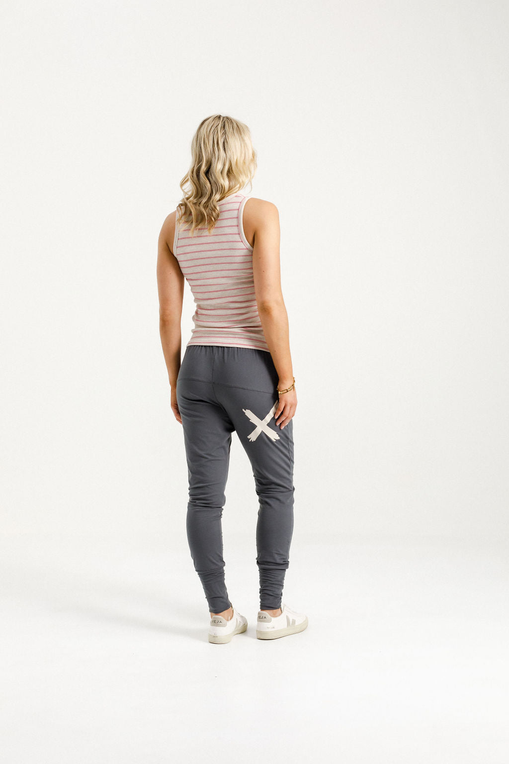 Coming Soon - Apartment Pants - Graphite with Ivory X