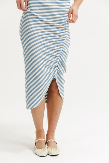 Coming Soon - Nikita Tee Dress - Sky Stripes