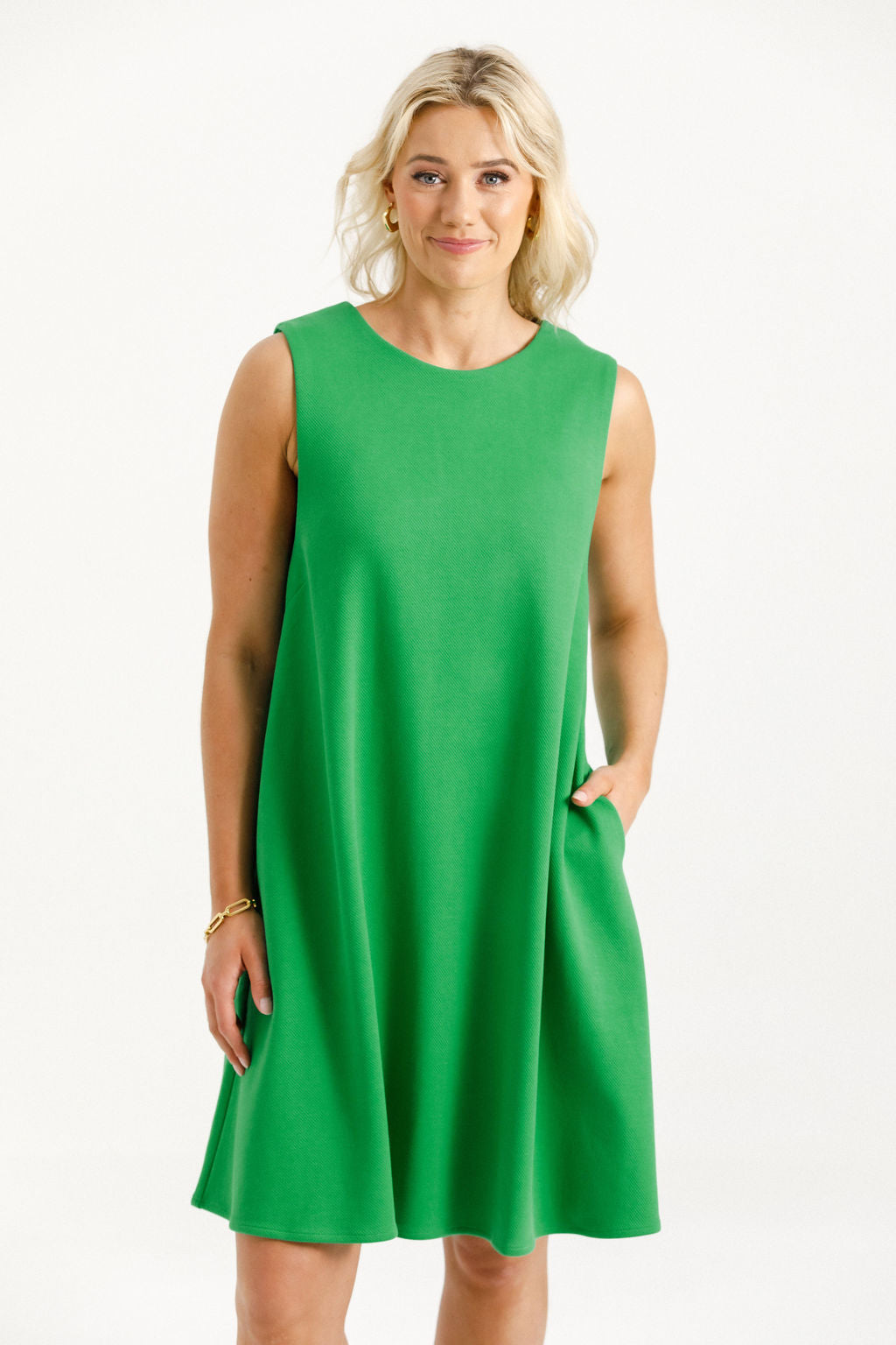 July Dress - Kelly Green